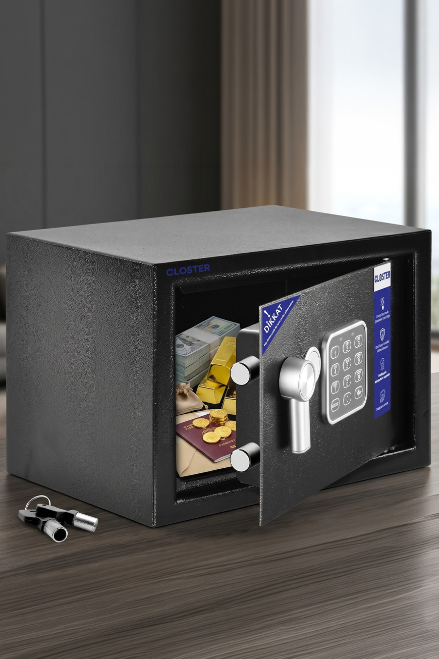 Closter CA-25 Ev Tipi Çelik Para Kasası 25 cm 