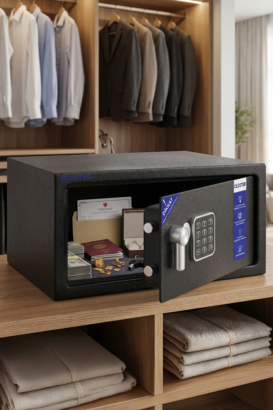 Closter CA-40 Ev Tipi Çelik Para Kasası 40 cm 